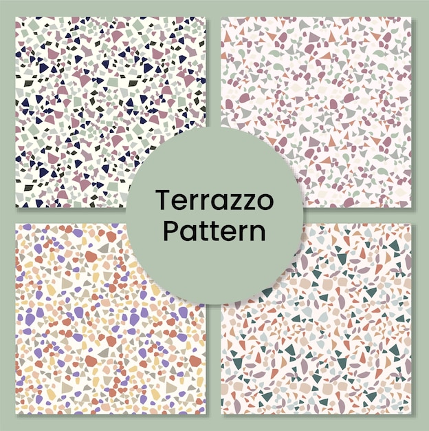 Terrazzo Bodenmarmor Mosaik Set