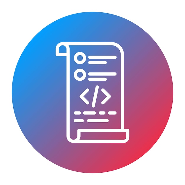 Testskript-Ikonen-Vektorbild kann für Software-Tests verwendet werden