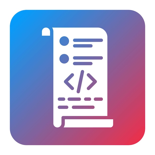 Testskript-Ikonen-Vektorbild kann für Software-Tests verwendet werden