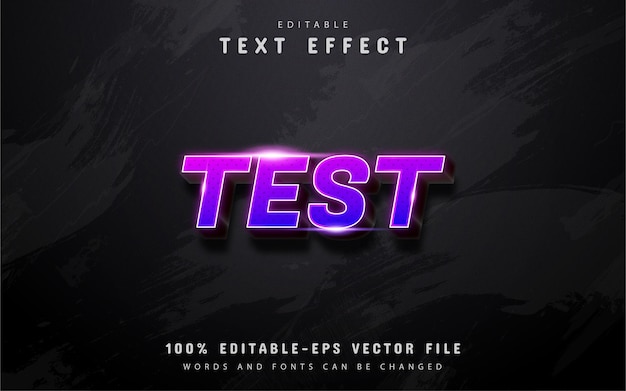 Testtext - lila Verlaufstext-Effekt