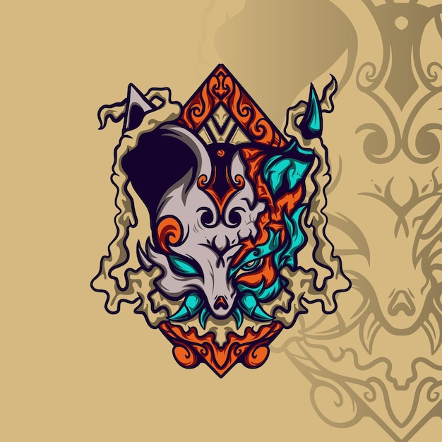 Teufel-kitsune-illustration