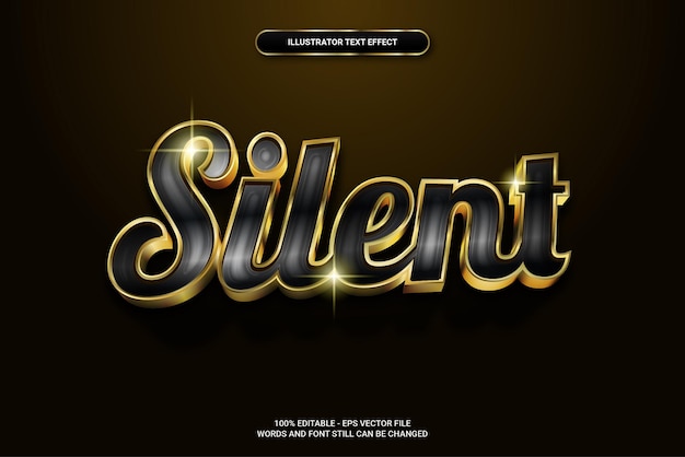 Text-Effekt 3D-Stille