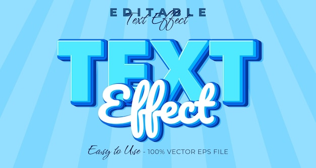 Text-Effekt Bearbeitbarer Text-Efterschriftstil auf grafischem Stil