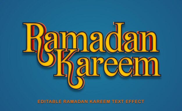 Text-Effekt Ramadan vollständig bearbeitbar