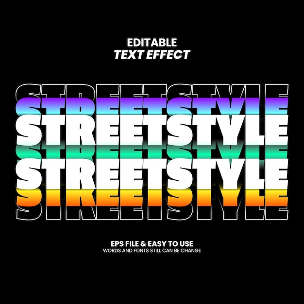 Text-Effekt-Streetwear-Design-Typographie