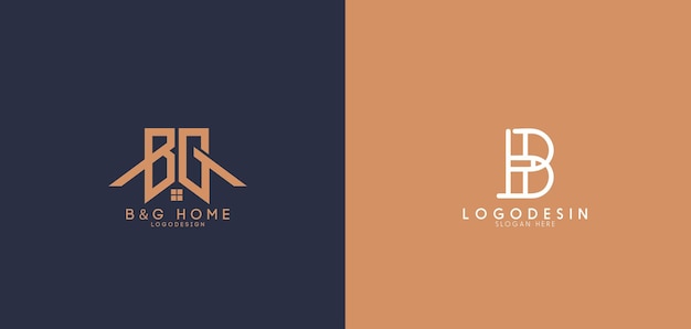 Vektor texte logo kreatives home-icon-logo