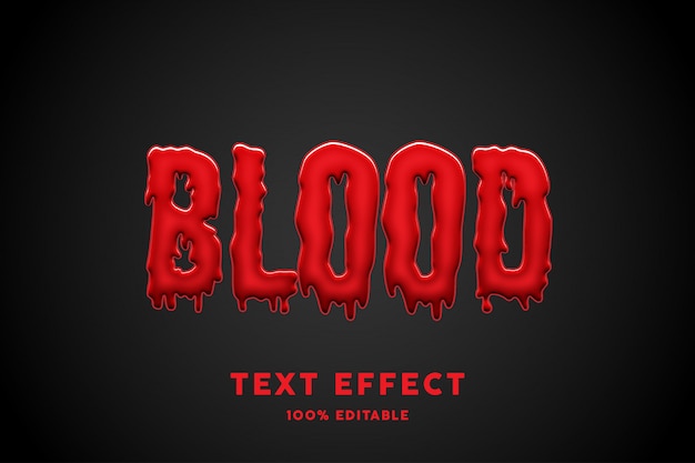 Texteffekt des Bluts 3d