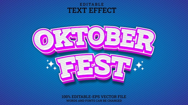 Texteffekt editierbares Oktoberfest