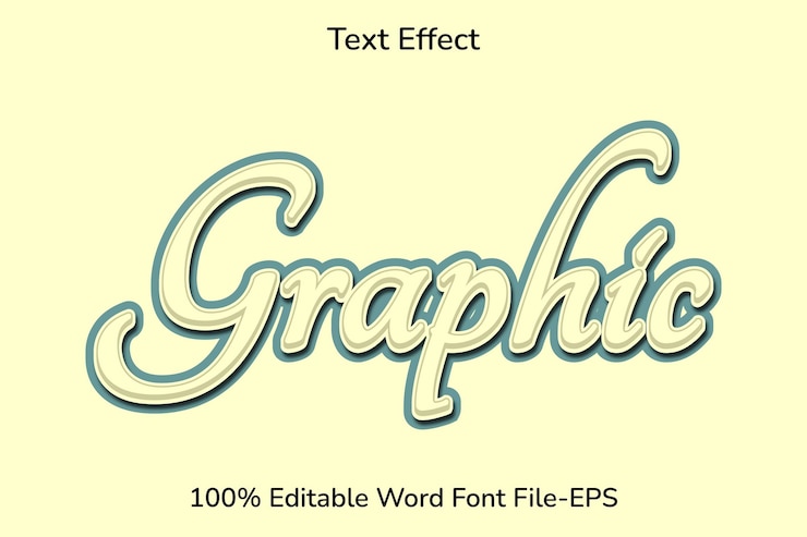Vektor texteffekt-grafik
