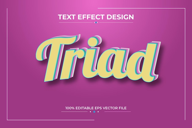 Texteffekt im 3D-Stil Bearbeitbar in Adobe Illustrator