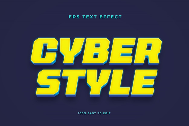 Texteffekt im Cyber-Stil