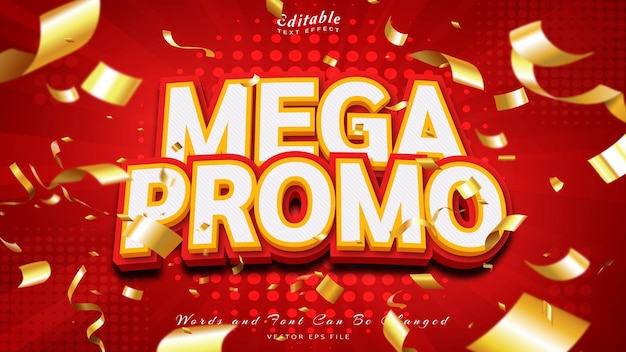 Texteffekt im Mega-Promo-3D-Stil