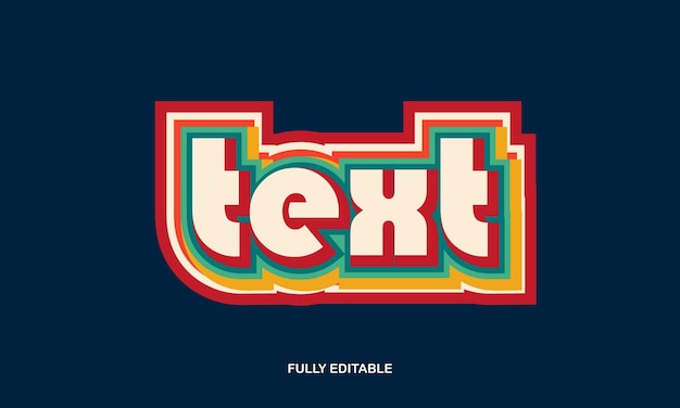 Vektor texteffekt mit stil