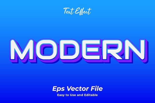 Texteffekt Modern Editierbar und einfach zu bedienen Premium-Vektor