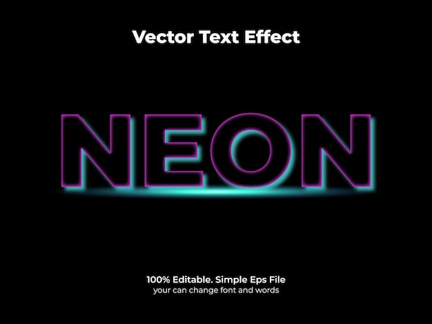 Texteffekt Neon