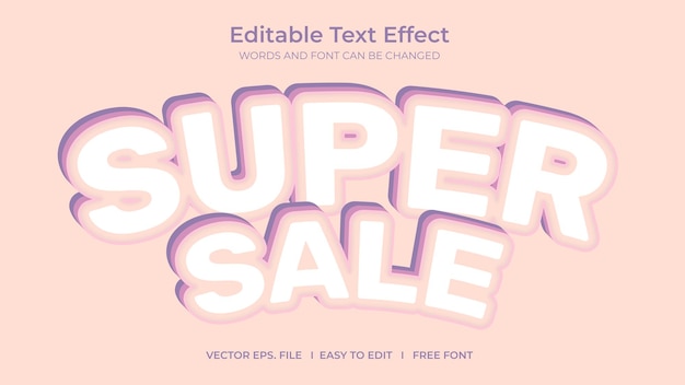 Texteffekt Super Sale