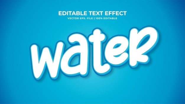 Texteffekt Wasser