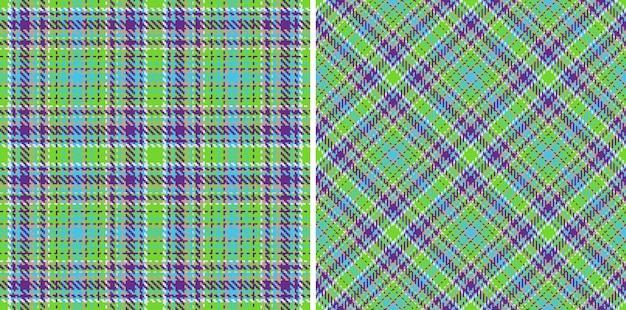 Textil-Tartan-Hintergrund. Muster kariert. Textur-Stoff-Vektor nahtlos