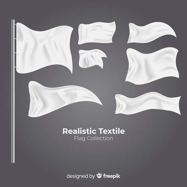 Textile Flagge gesetzt