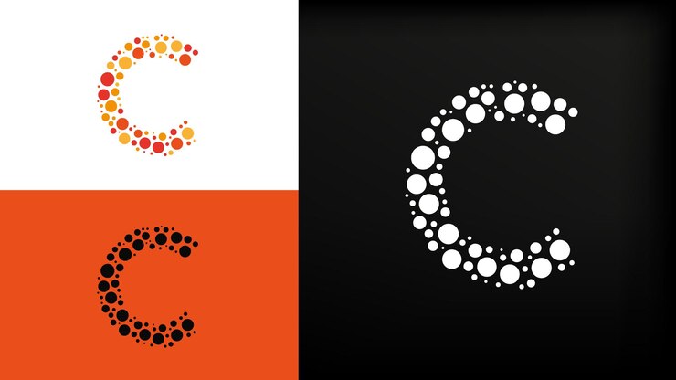 Textlogo mit Kreislogo