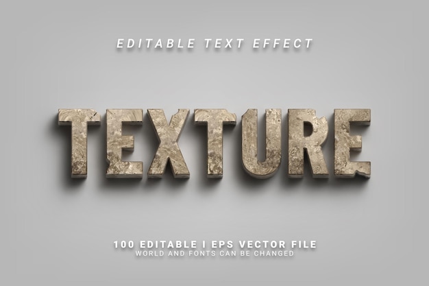 Textur 3D-Stil Text-Effekt