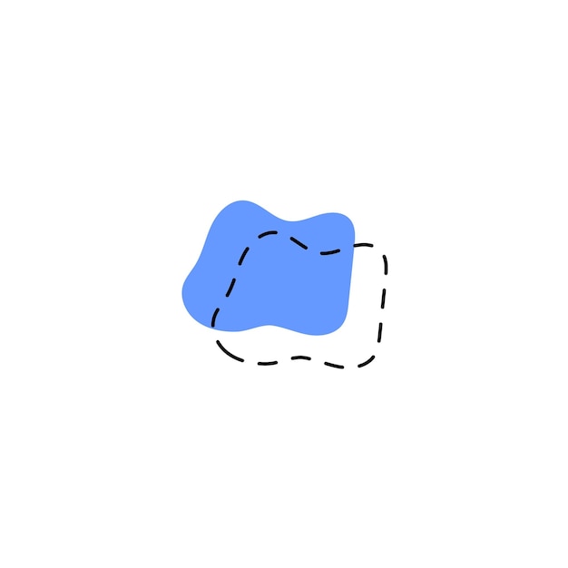 Textur des dunkelblauen Blobsets