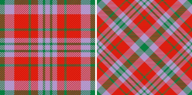 Textur-textilmuster stoff-plaid-check nahtloser hintergrund-vektor-tartan