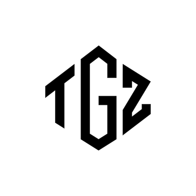 Vektor tgz-letter-logo-design mit polygon-form tgz-polygon- und würfelform logo-design tgz-hexagon-vektor-logovorlage weiße und schwarze farben tgz-monogramm-geschäfts- und immobilien-logo