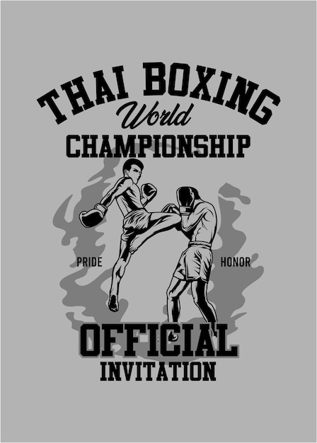 Vektor thai-boxmeisterschaft