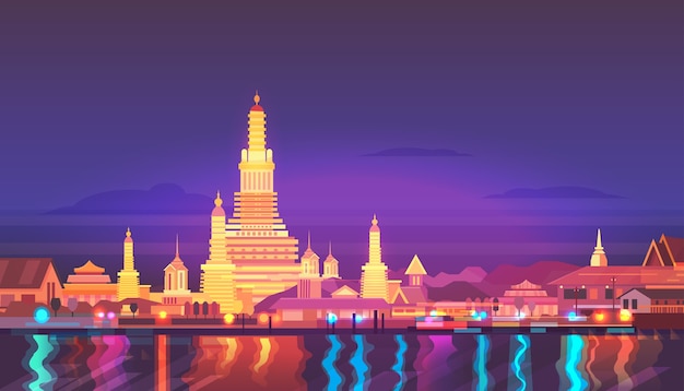 Thailand Stadtlandschaft.