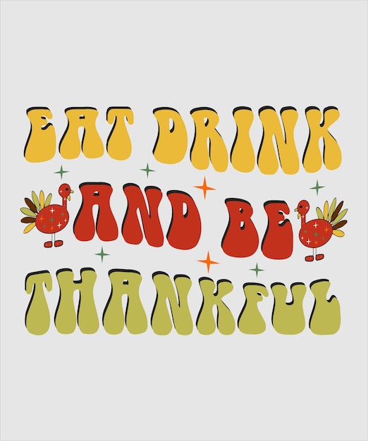 Thanksgiving retro thanksgiving svg, retro wellig groovy dankbar mama premium vector