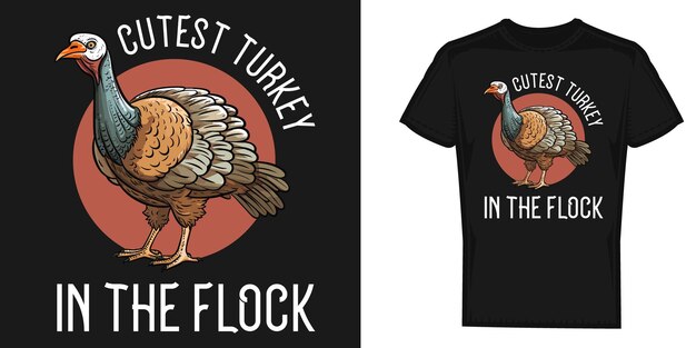 Vektor thanksgiving-truthahn lustiger spruch, vektor-t-shirt-design