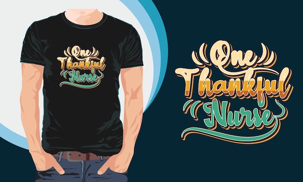 Vektor thanksgiving-typografie-t-shirt-design