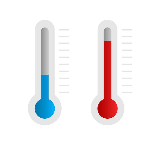 Thermometer heiße und kalte Temperatur