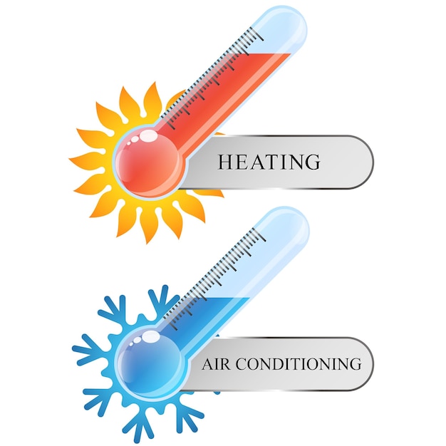 Thermometer Klimaanlage und Heizung