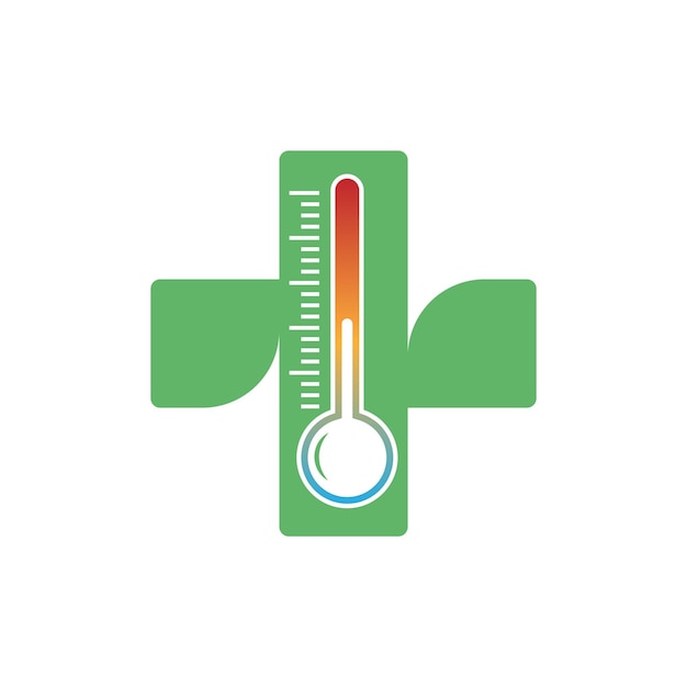 Thermometer-Symbol-Logo-Design-Illustrationsvorlage