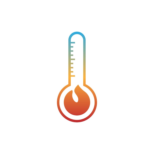 Thermometer-Symbol-Logo-Design-Illustrationsvorlage