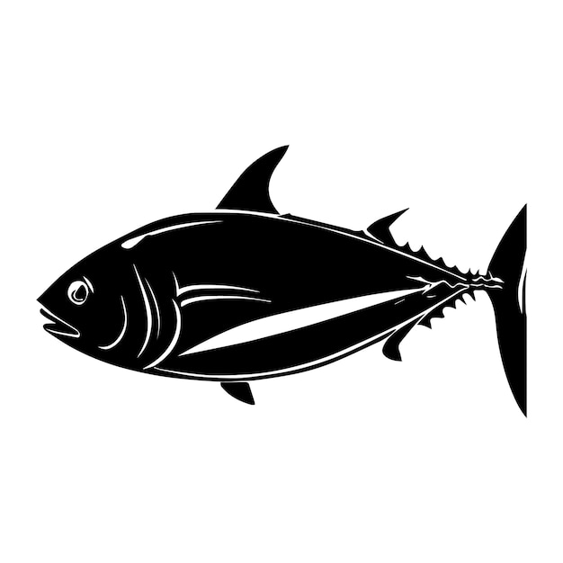 Thunfisch-Silhouette-Illustration