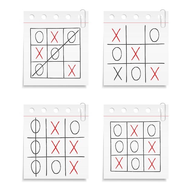 Vektor tic tac toe spiel