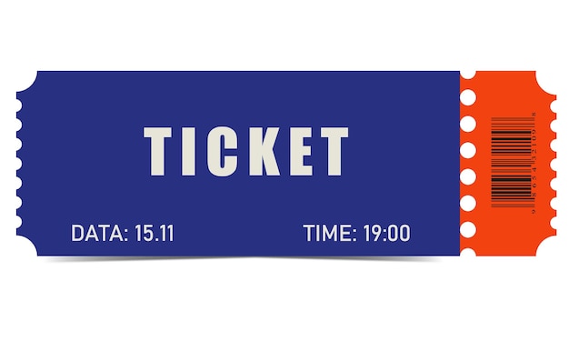 Ticket blau