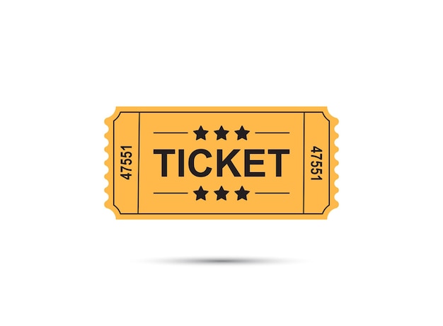 Ticket-Ikonen im flachen Stil Kupon-Vektor-Illustration auf isoliertem Hintergrund Gutschein-Schild Geschäftskonzept