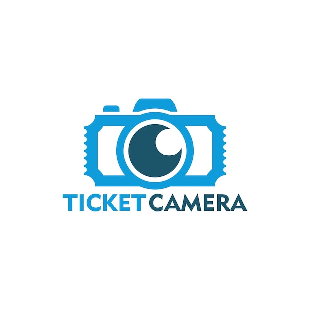 Ticket-kamera-logo-vorlagen-design