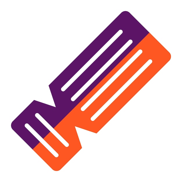 Ticket-Vektor-Ikonen-Design-Illustration