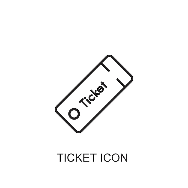 Ticket-Vektor-Symbolsymbol