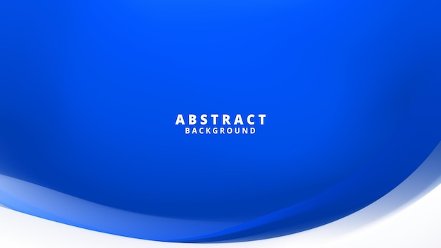 Tiefer und lebendiger abstrakter Hintergrund mit einem fließenden blauen Design