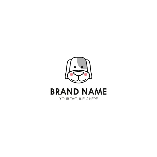 Tier hund logo vorlage