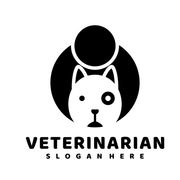 Tierarzt-logo-design-symbolvektor