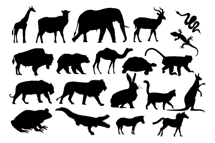 Tiere Silhouette Vektor-Sammlung