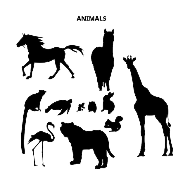 Tierische silhouette