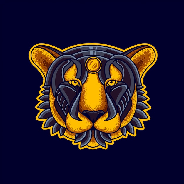 Tiger Head Illustration